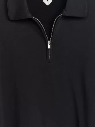 Poloshirt mit halbem Reißverschluss