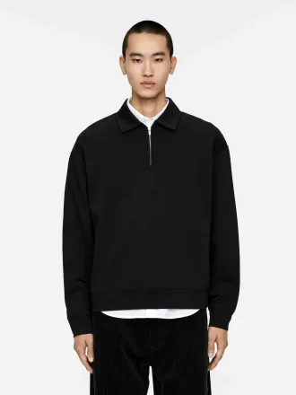 Poloshirt mit halbem Reißverschluss