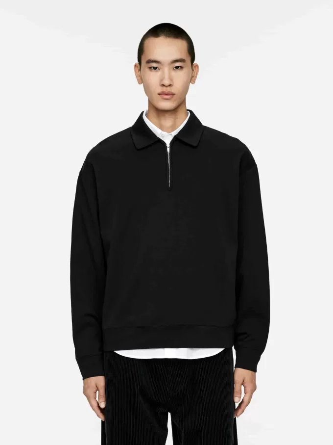 Poloshirt mit halbem Reißverschluss