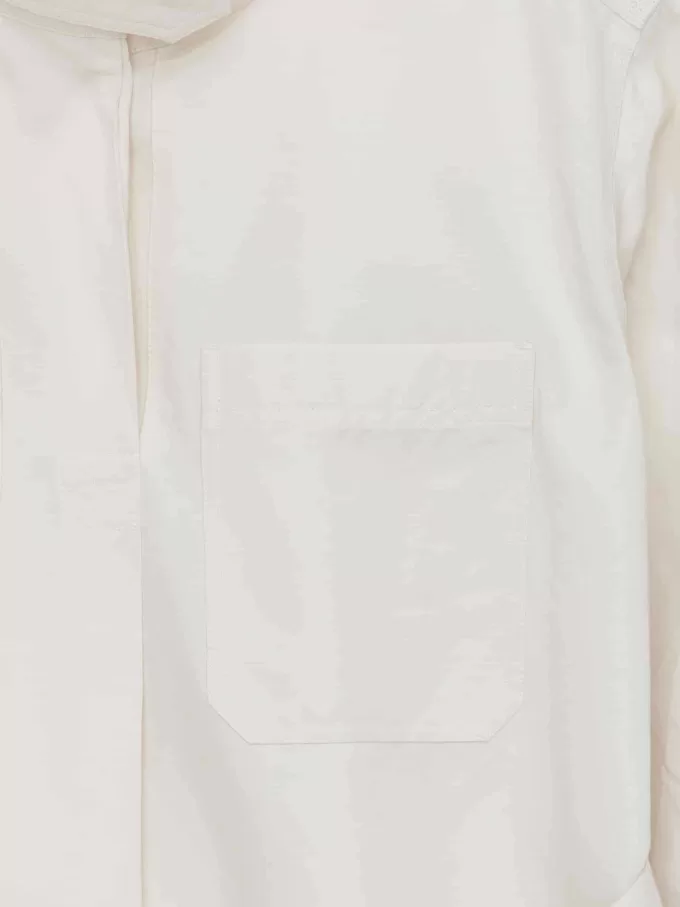 Pop-Over-Hemd aus Leinenmischung