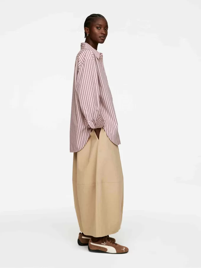 Popeline-Hemd mit entspannter Passform