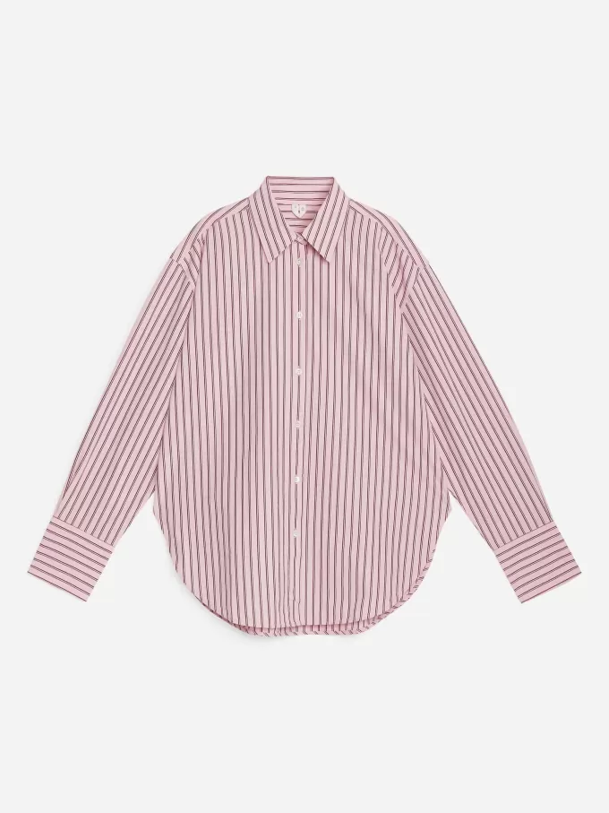 Popeline-Hemd mit entspannter Passform