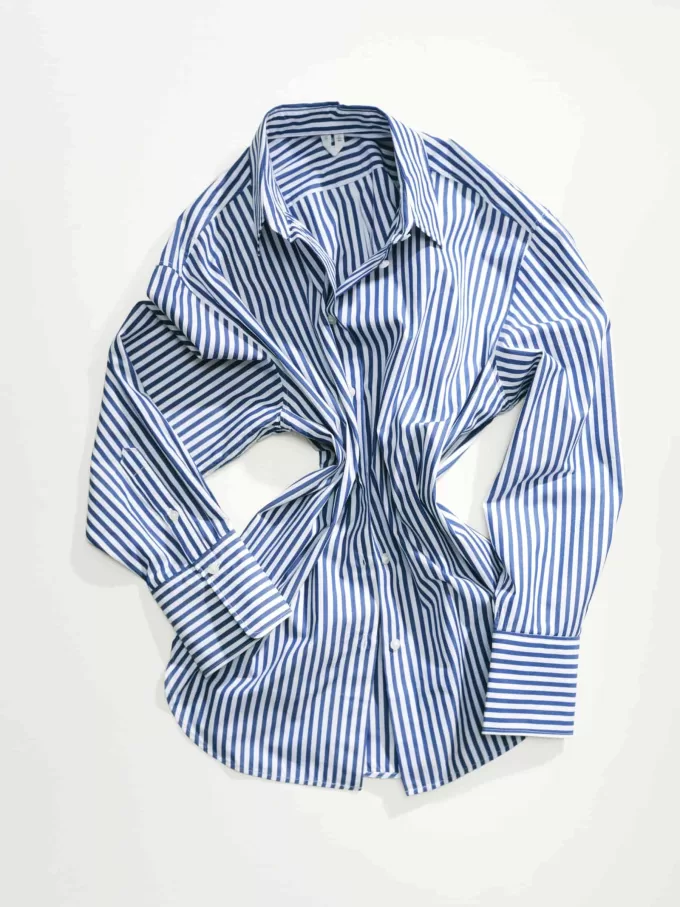 Popeline-Hemd mit entspannter Passform