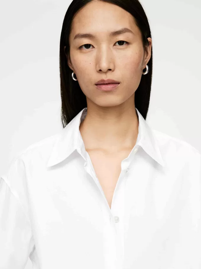 Popeline-Hemd mit entspannter Passform Popeline-Hemd mit entspannter Passform