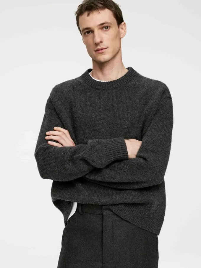 Pullover aus schwerer Wollmischung