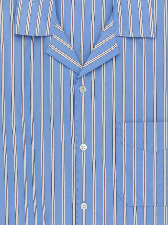 Pyjama-Hemd aus Popeline