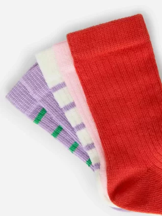 Rippstrick-Babysocken, 5 Paar