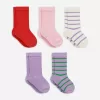 Rippstrick-Babysocken, 5 Paar