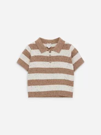 Rippstrick-Poloshirt