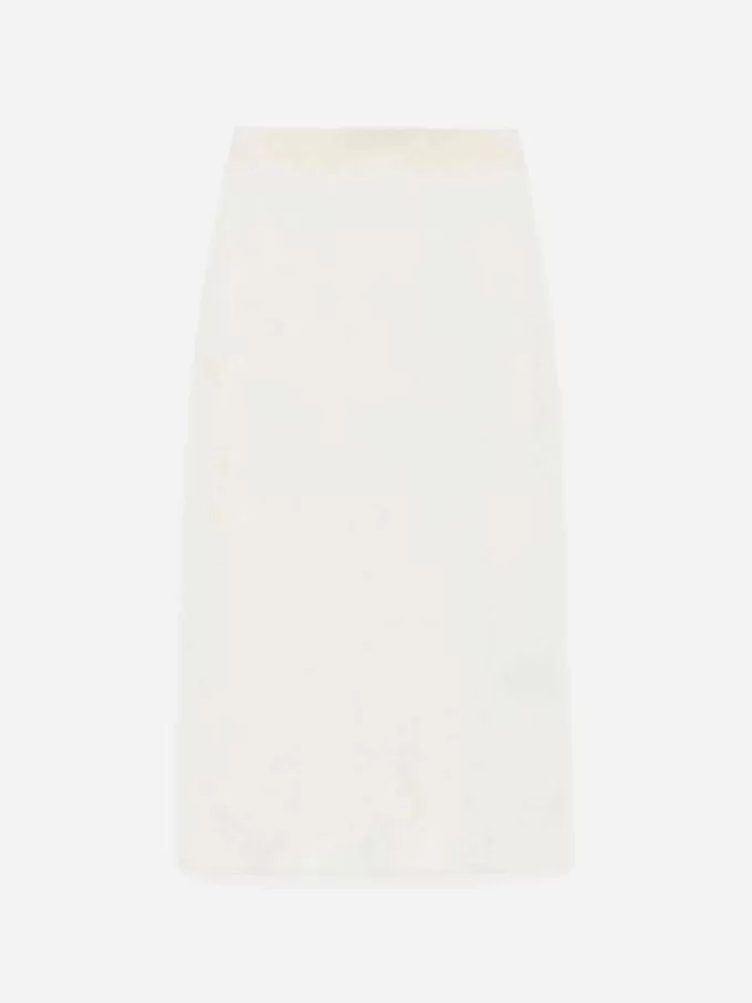 Rock aus Mohair-Woll-Mischung