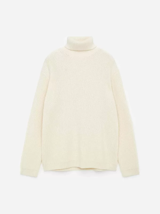 Rollkragenpullover aus schwerer Wolle Rollkragenpullover aus schwerer Wolle