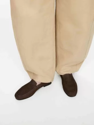 Schmale Wildleder-Loafer