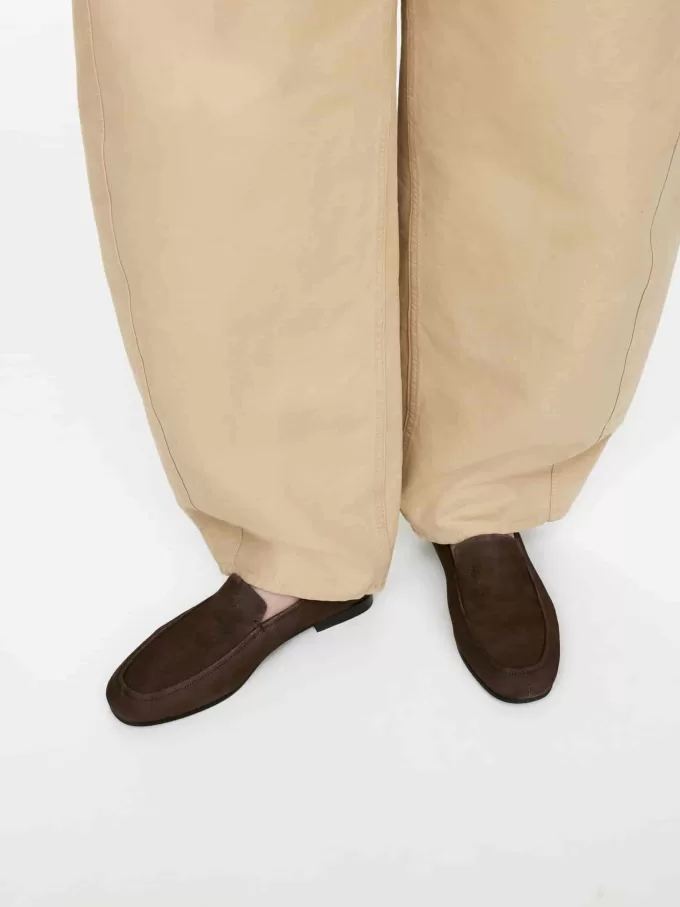 Schmale Wildleder-Loafer