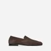 Schmale Wildleder-Loafer