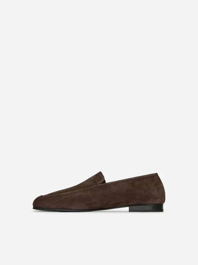 Schmale Wildleder-Loafer