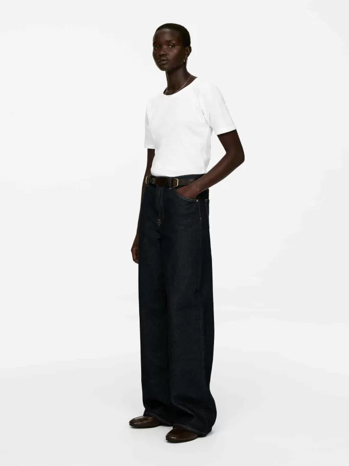 Schmales Ripp-T-Shirt