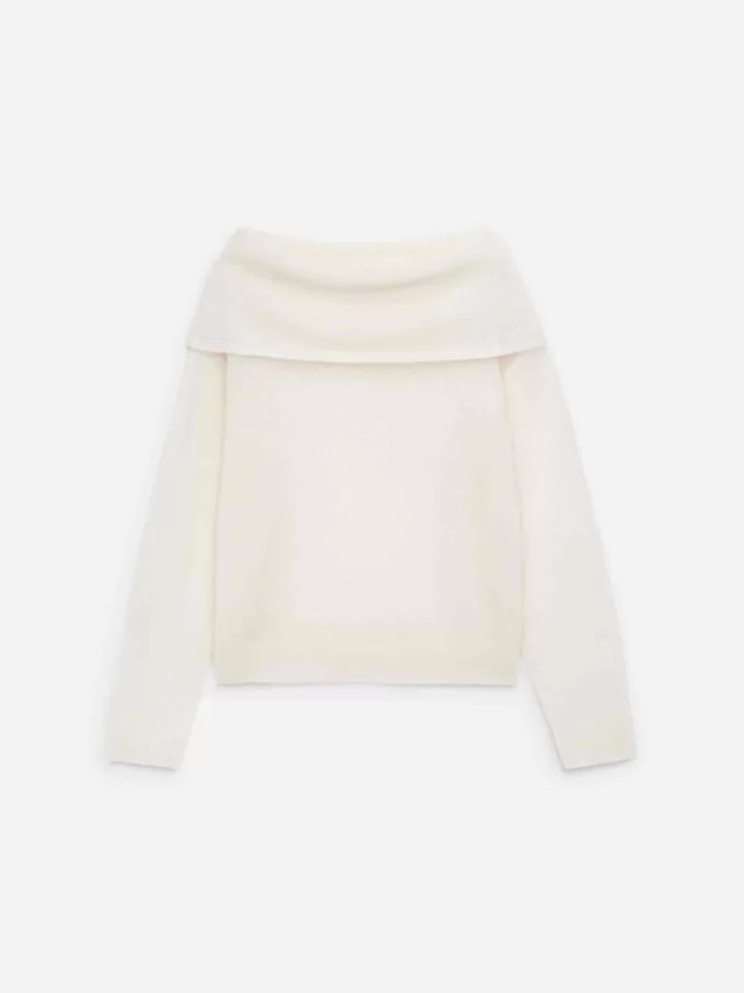 Schulterfreier Pullover