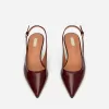 Slingback-Pumps aus Leder