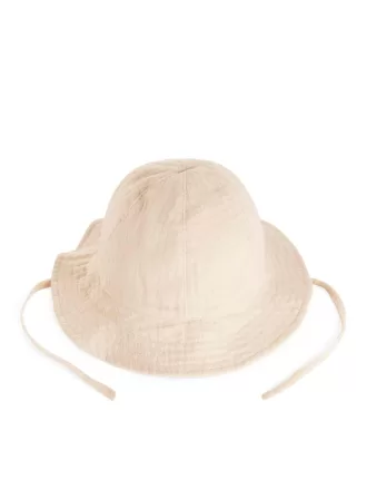 Sonnenhut aus Baumwollmusselin