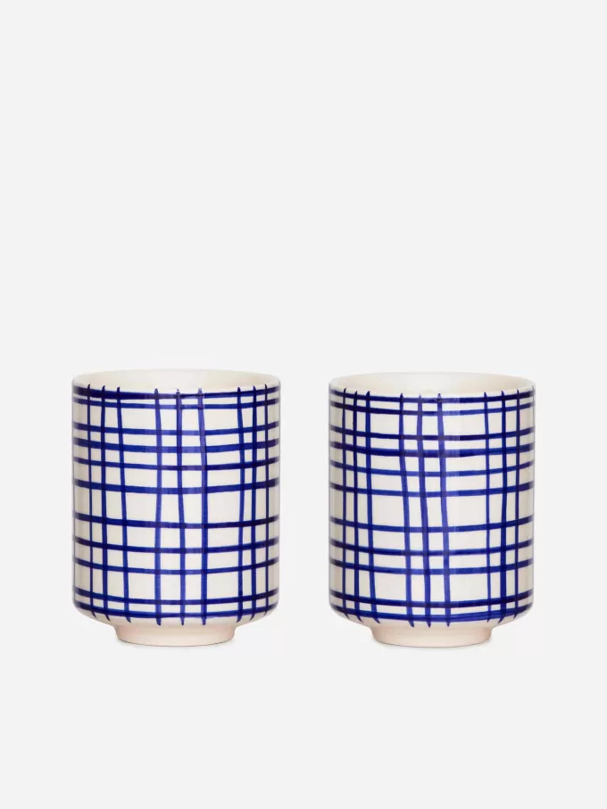 Steinzeugbecher im 2er-Set