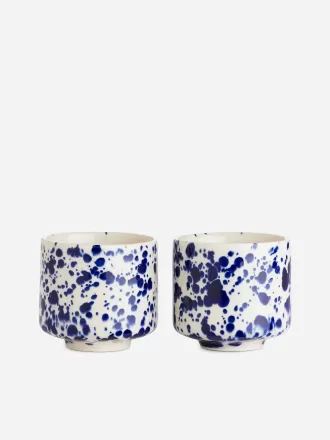 Steinzeugbecher im 2er-Set