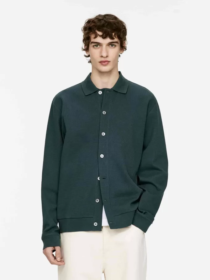 Strickjacke aus Baumwolljersey