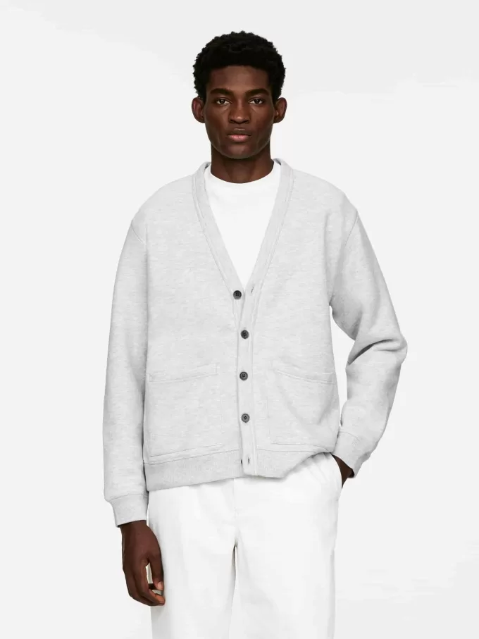 Strickjacke aus Baumwolljersey