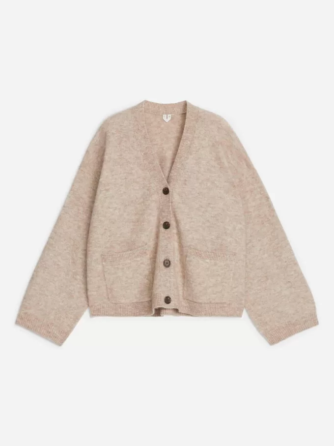 Strickjacke aus Woll-Alpaka-Mischung