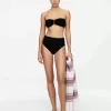 Strukturiertes Bandeau-Bikinioberteil Strukturiertes Bandeau-Bikinioberteil