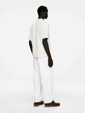 Strukturiertes Poloshirt