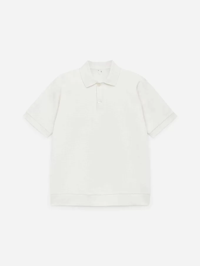 Strukturiertes Poloshirt