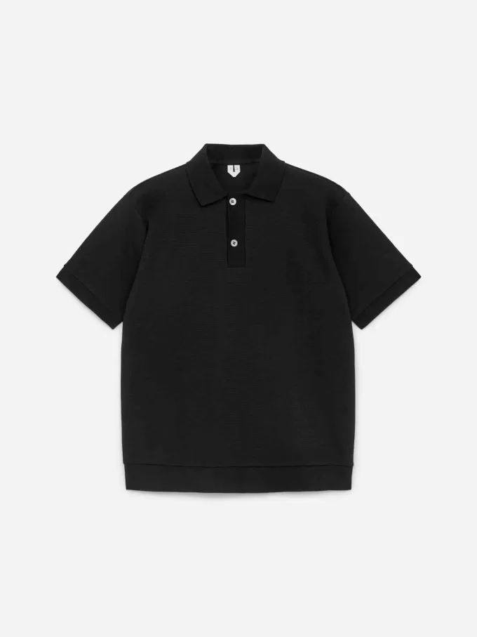 Strukturiertes Poloshirt
