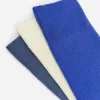 Supima-Baumwollrippsocken-Set mit 3 Paaren