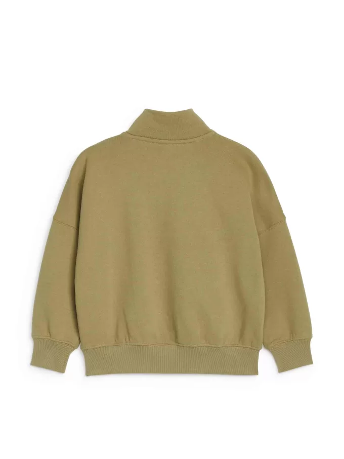 Sweatshirt mit halbem Reißverschluss Sweatshirt mit halbem Reißverschluss