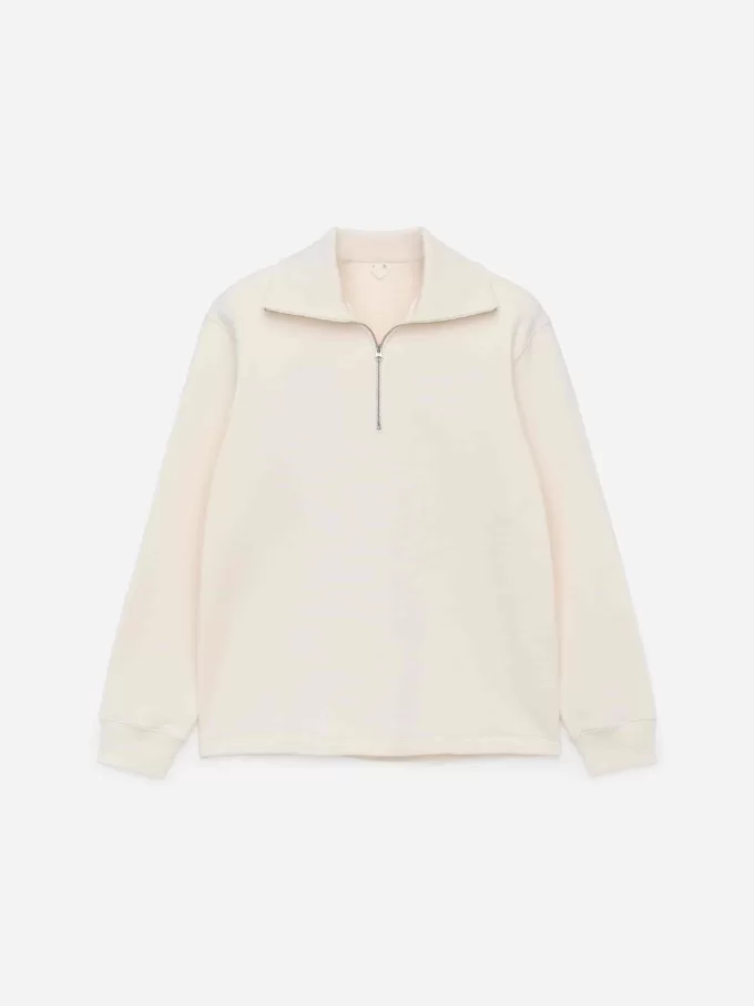 Sweatshirt mit halbem Reißverschluss