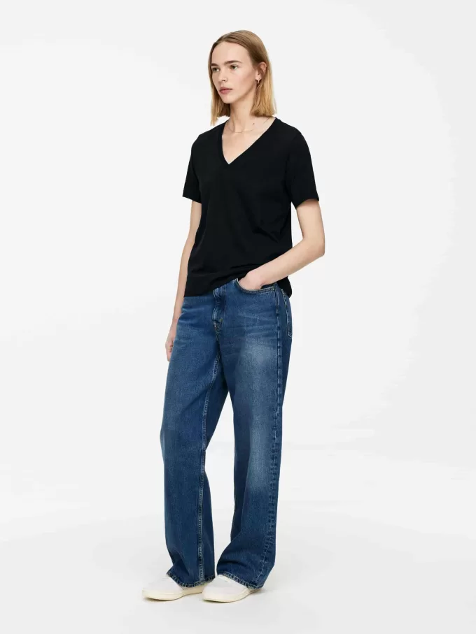 T-Shirt mit V-Ausschnitt