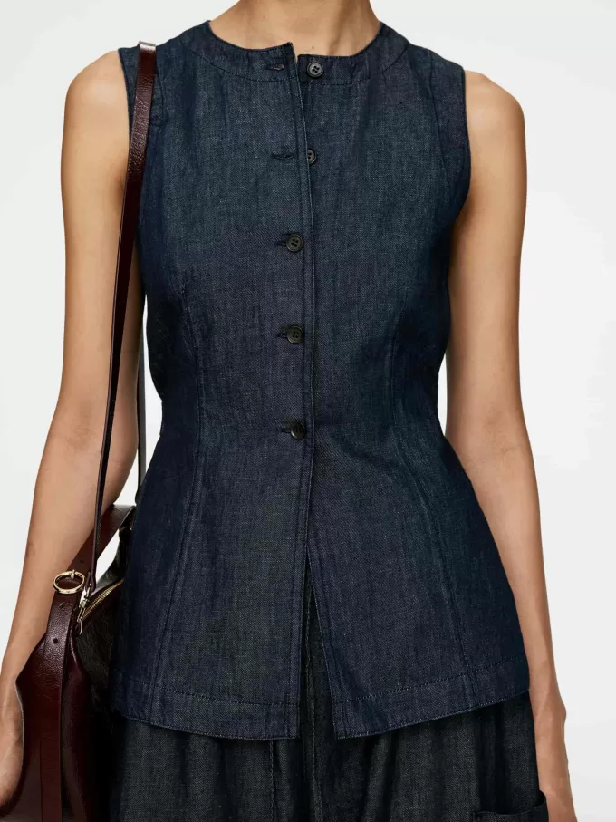 Taillierte Jeansweste Taillierte Jeansweste