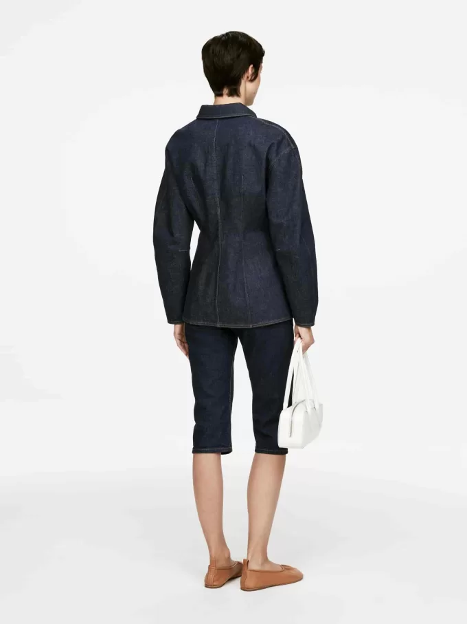 Tailliertes Jeanshemd