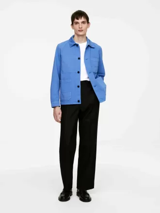 Überfärbtes Twill-Overshirt