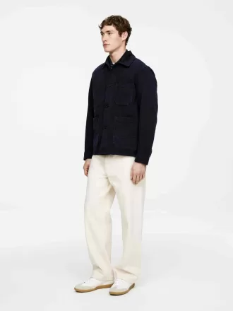 Überfärbtes Twill-Overshirt