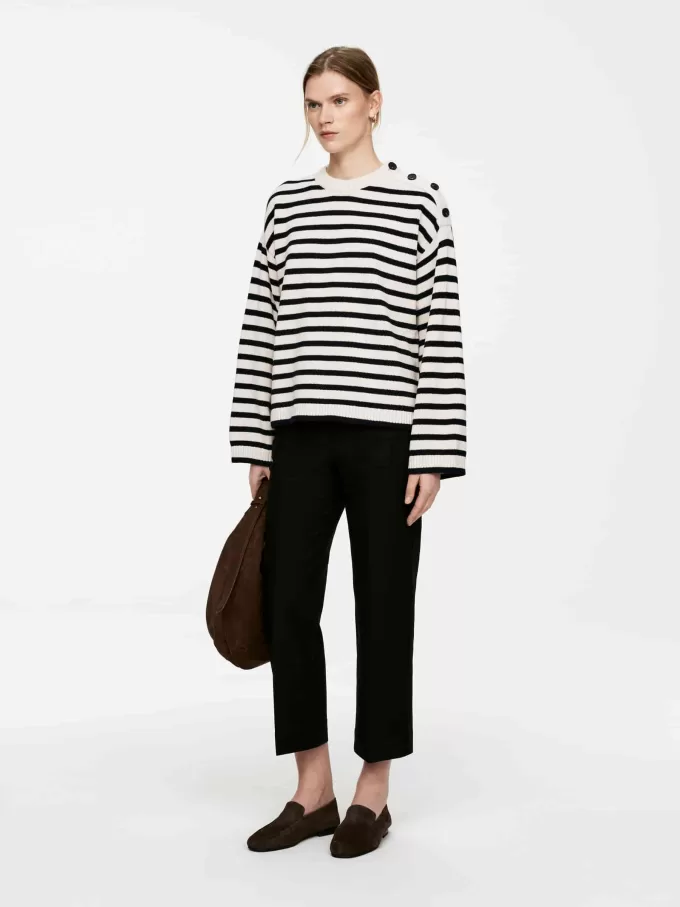 Übergroßer Baumwollpullover