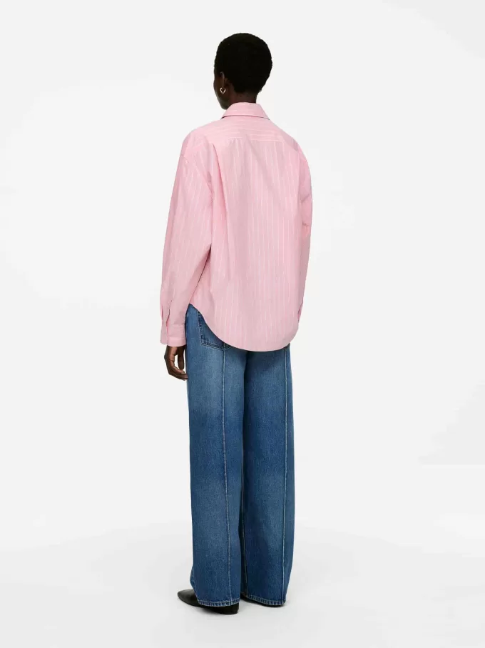 Übergroßes Baumwollhemd