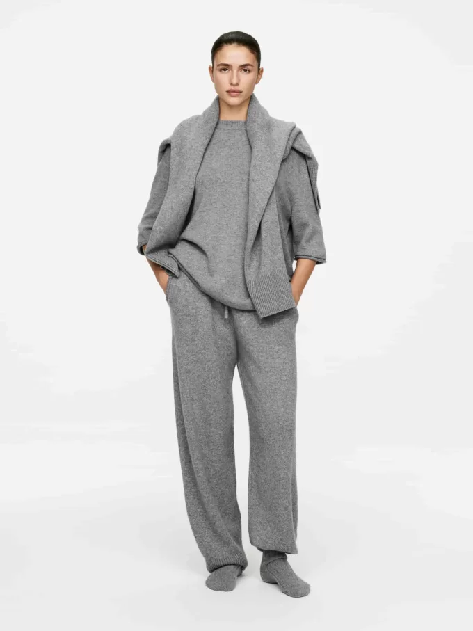 Übergroßes Kaschmir-T-Shirt