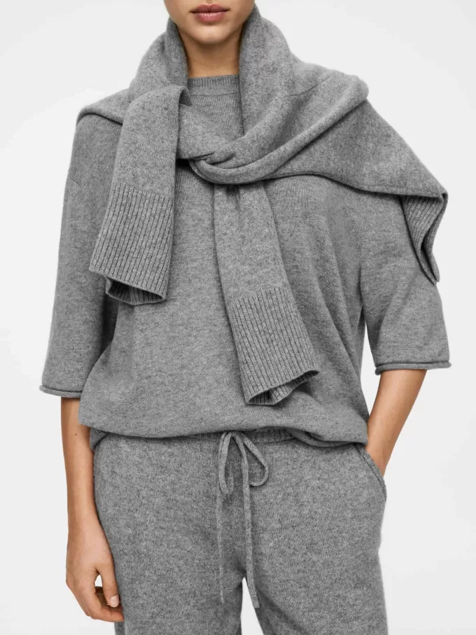 Übergroßes Kaschmir-T-Shirt