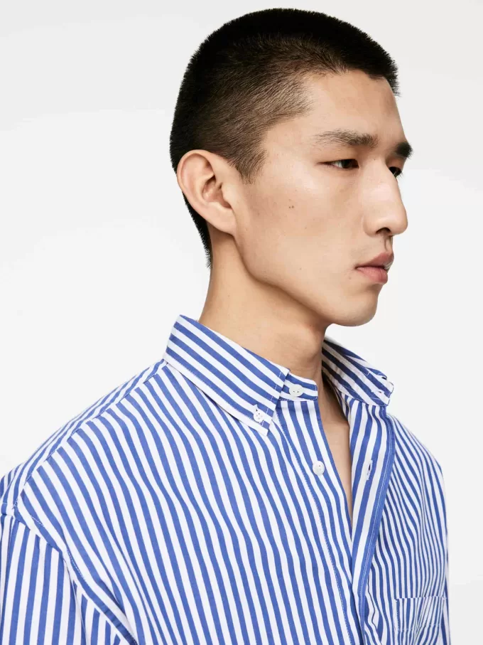 Übergroßes Popeline-Hemd