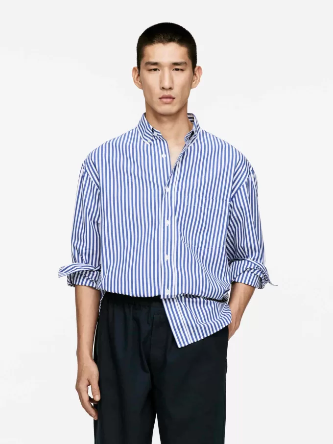 Übergroßes Popeline-Hemd