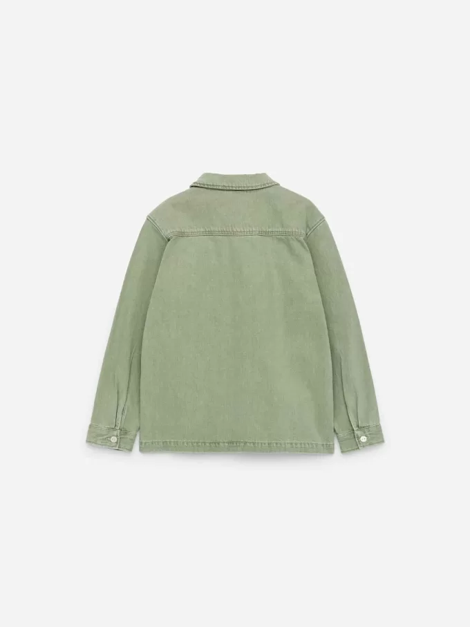 Überhemd aus gewaschenem Denim Überhemd aus gewaschenem Denim