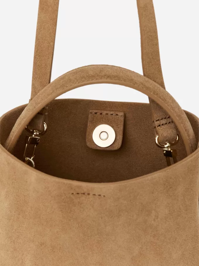 Umhängetasche aus Wildleder