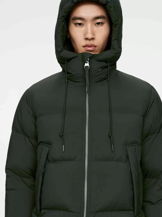 Upcycled Daunenpufferjacke