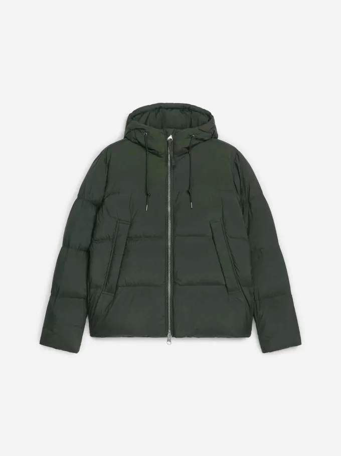 Upcycled Daunenpufferjacke